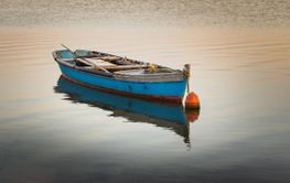 Fishing boats on the lake