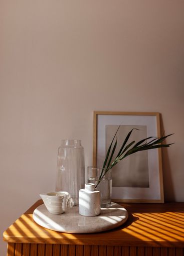 Close-up of the aesthetic details of the home interior....