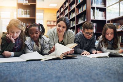 They also enjoy reading a good book. a group of...