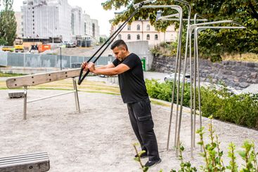 Träning på utegym