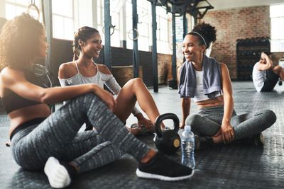 Where better to bond with your besties than the gym. a...